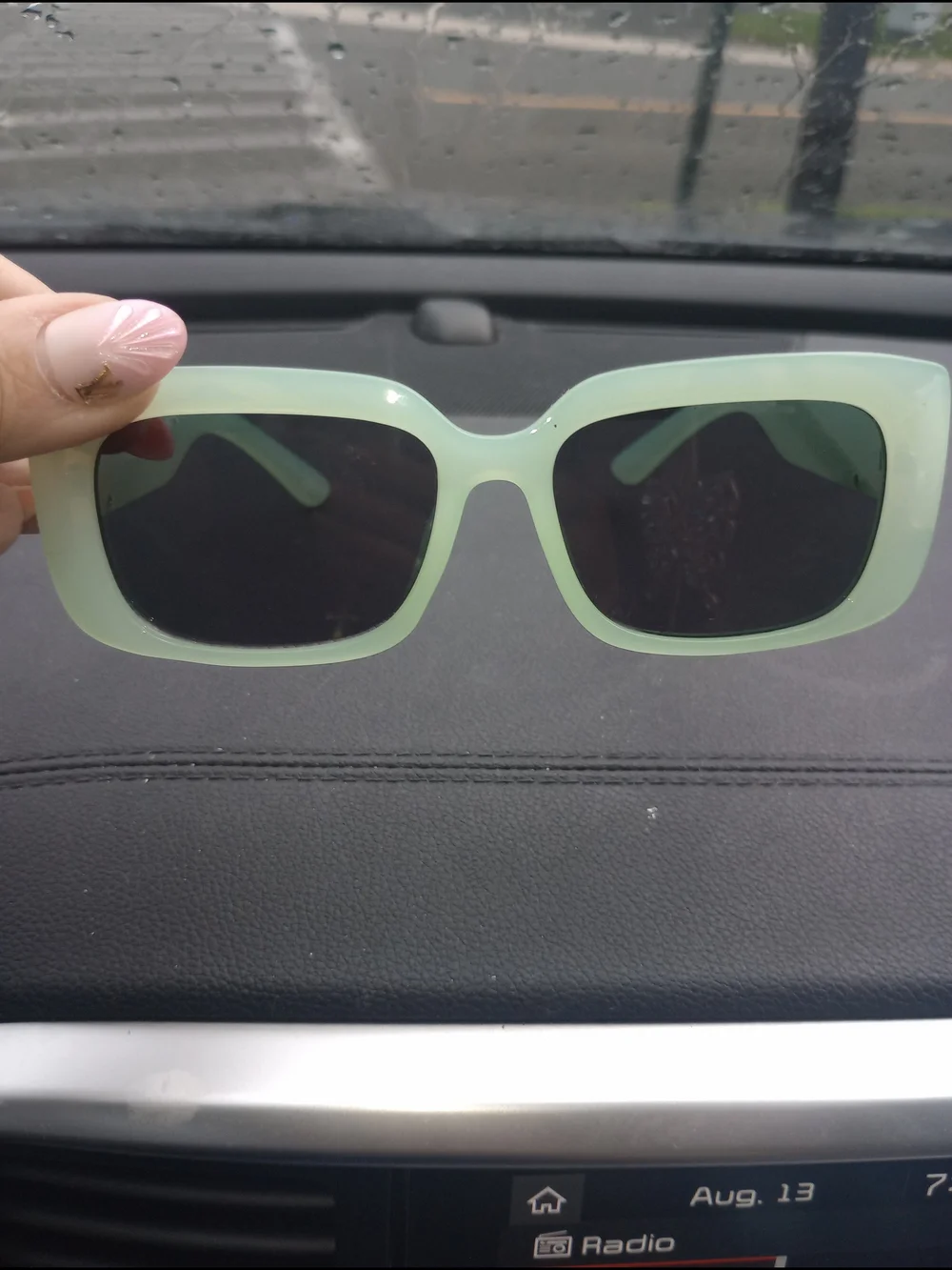 Madden NYC  Women's Clear Mint Green  Sunglasses